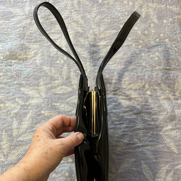 Vintage Simpsons Sears Patent Leather Handbag - Picture 6 of 10